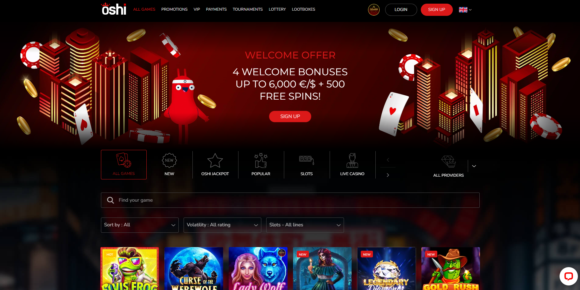 oshi review casino