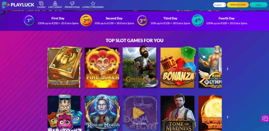 playluck casino review