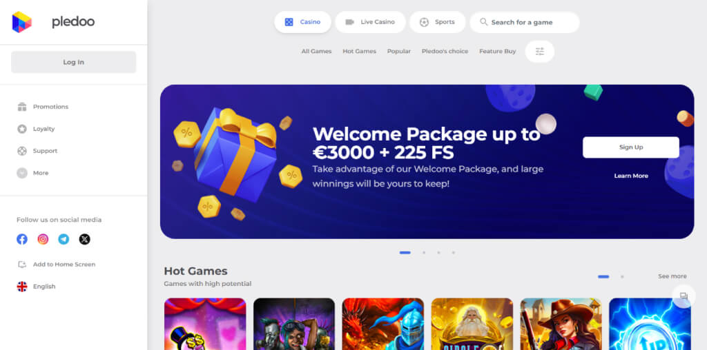 pledoo casino review