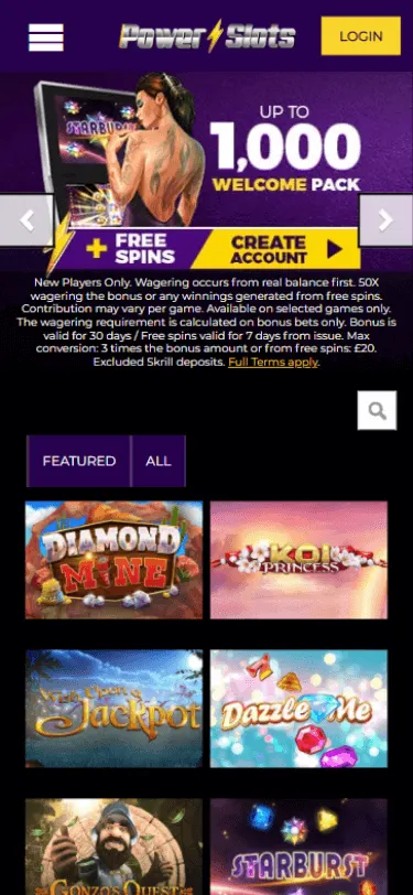 Power slots casino bonus