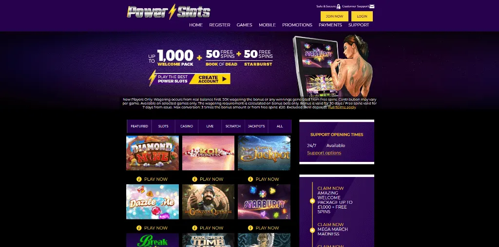 power slots casino review