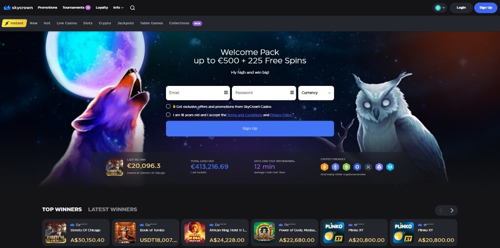 skycrown casino no deposit bonus