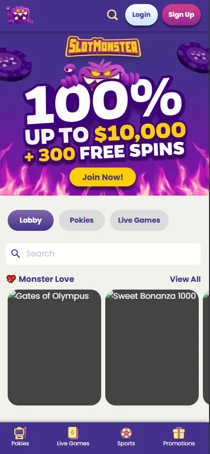 slotmontser mobile au
