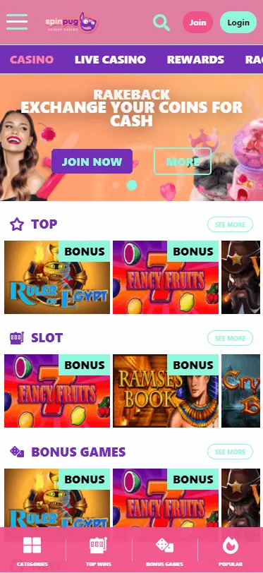 spin pug casino bonus