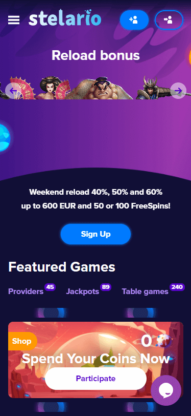 stelario casino bonus