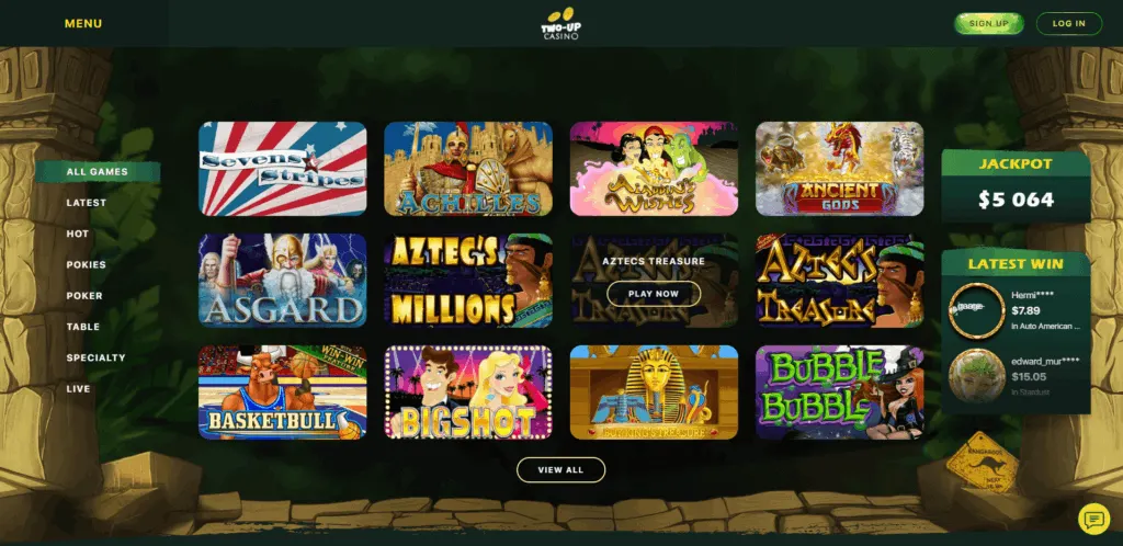 two up casino review