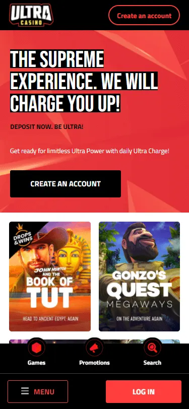 ultra casino bonus