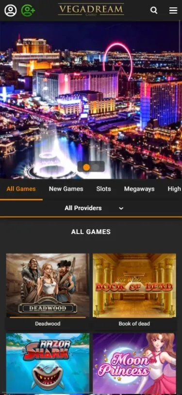 vegadream casino bonus