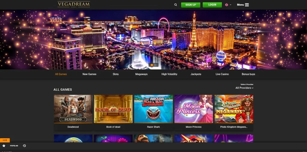 vegadream casino review