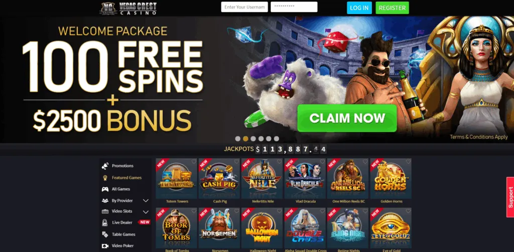 vegas crest casino review