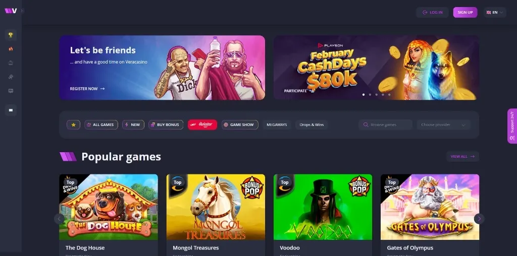 vera casino review