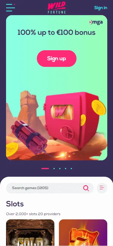 wild fortune casino bonus