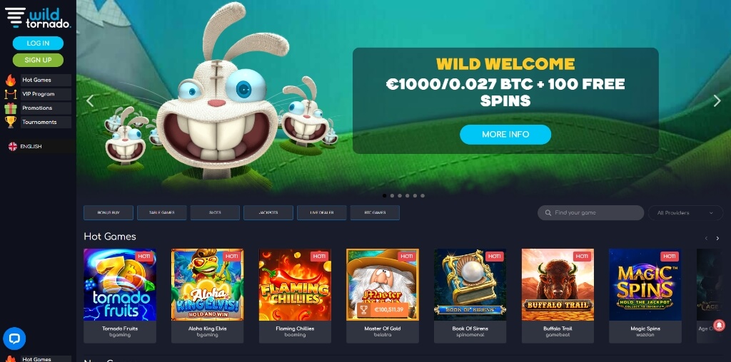 wild tornado casino review