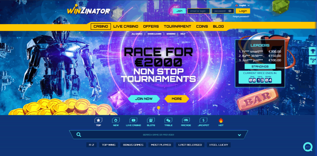 winzinator casino review