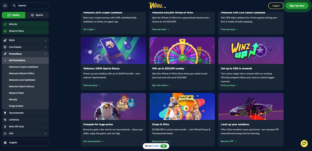 winzio casino reload bonus