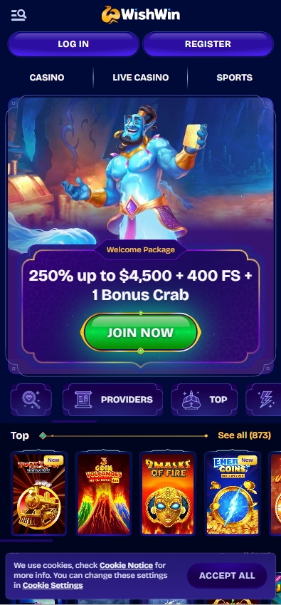 Wishwin casino mobile
