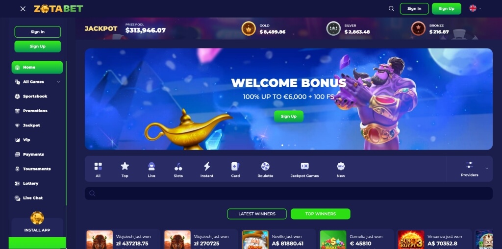 zotabet casino review